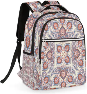 Vintage Palace Mandala Travel Laptop Backpack for Women Lightweight Laptop Bag Fits 15.6 inch Laptop Durable Travel Backpack Casual Daypack for Work Business Daily Use
