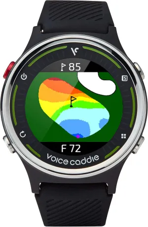 Voice Caddie Golf G1 Golf GPS Watch w/Green Undulation and Slope,Black,G1_Watch
