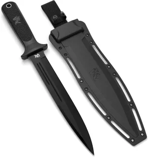 W-Catcher Fixed Blade Knife with Sheath - Large Hunting-Knife made of D2 steel - Big Fixed Blade Knives with Non-Slip TPE Handle - Full Tang Survivalknife for Outdoor Activities