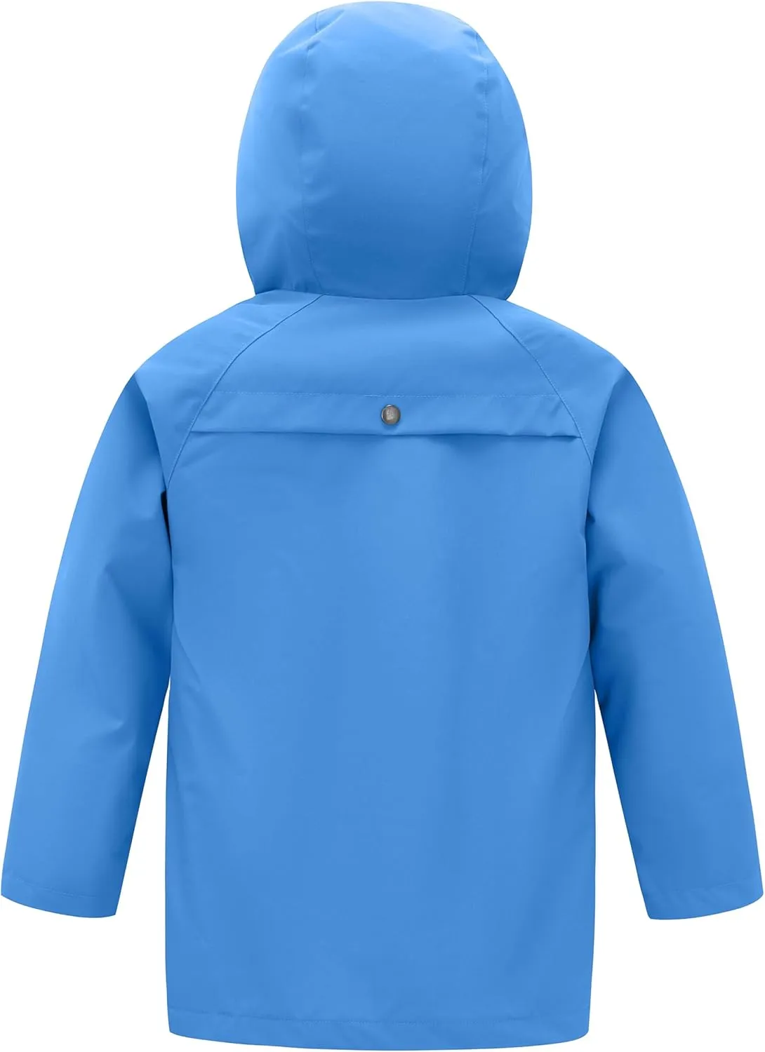 wantdo Boys & Girls Waterproof Rain Jacket Lightweight Rain Coat Hooded Windbreaker