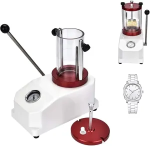 Watch Waterproof Test Tool, Watch Underwater Pressure Tester, High Accuracy with Transparent Cylinder, Convenient and Easy, for Watchmaker and Watch Repairing