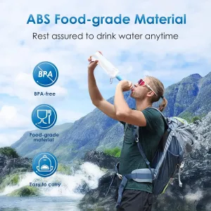 Water Filter Straw for Camping and Emergency Preparedness