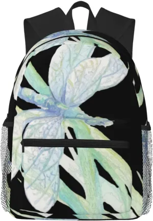 Watercolor Blue Green Dragonfly Lightweight Packable Backpack Travel Casual Hiking Daypack Foldable Backpack For Men Women