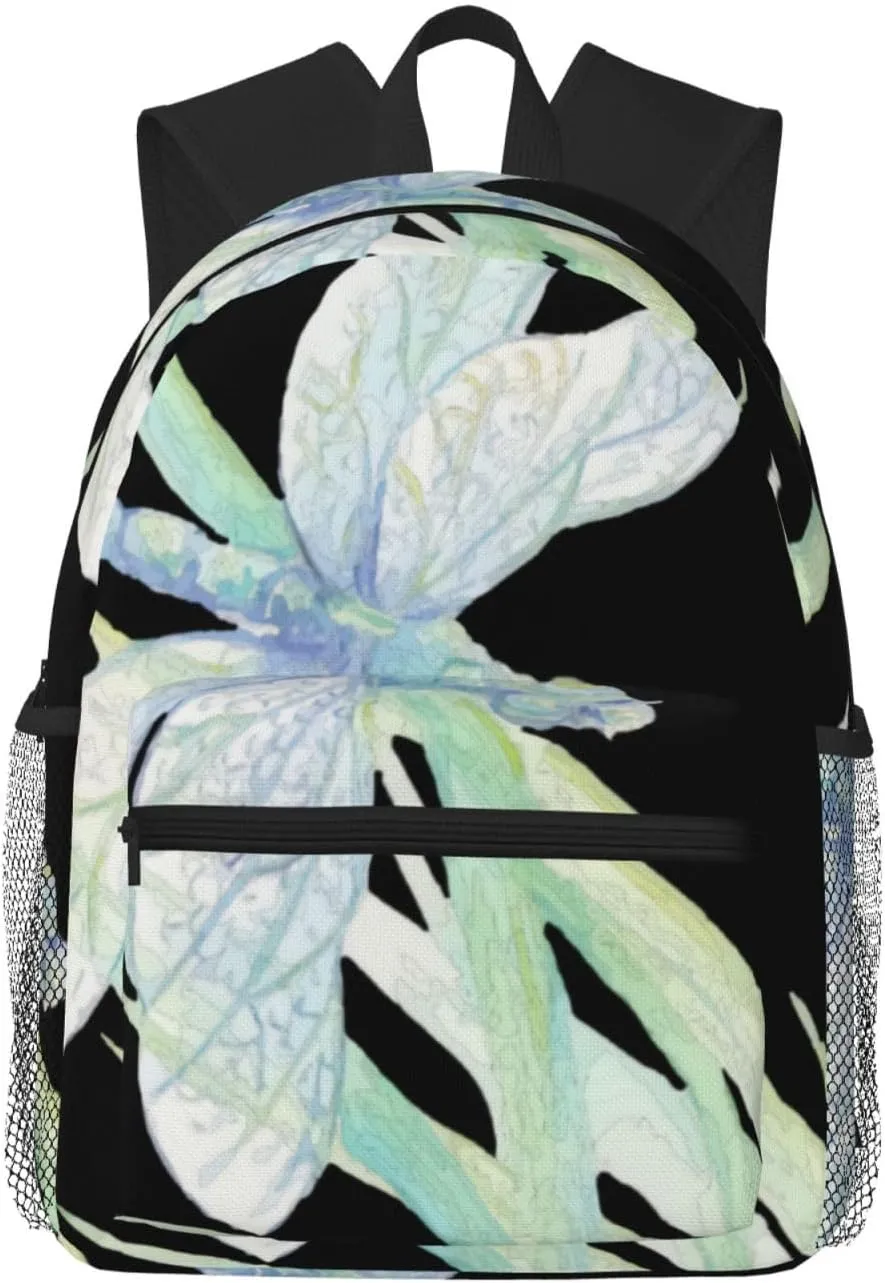 Watercolor Blue Green Dragonfly Lightweight Packable Backpack Travel Casual Hiking Daypack Foldable Backpack For Men Women