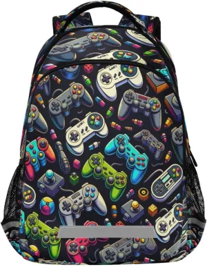 Waterproof Backpack with Various Gamepads Design - Lightweight Ergonomic Daypack for Commute, Travel（550）