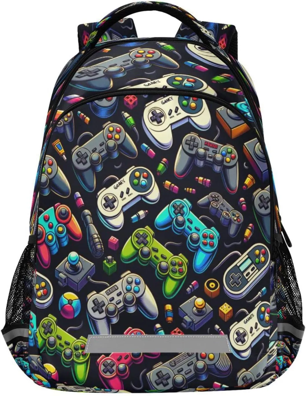 Waterproof Backpack with Various Gamepads Design - Lightweight Ergonomic Daypack for Commute, Travel（550）