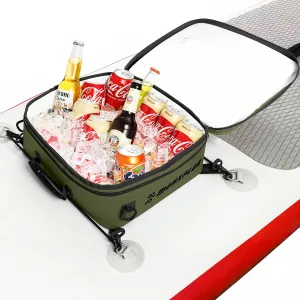 Waterproof PVC Paddleboard Cooler Deck Bag - 12 Can Soft Insulated Cooler for Paddleboarding, Camping, Kayaking