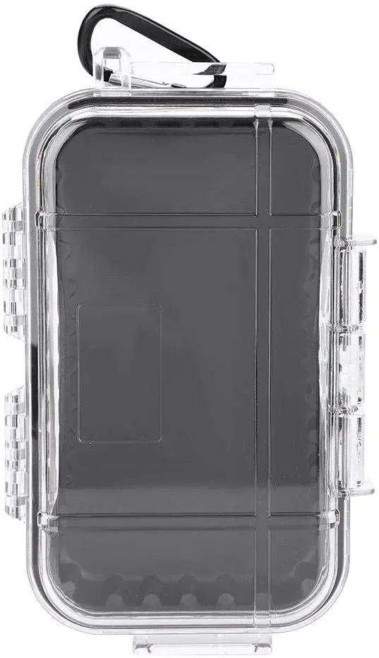 Waterproof Storage Case,Outdoor Survival Shockproof Waterproof Storage Case Airtight Carry Box Container(Transparent)