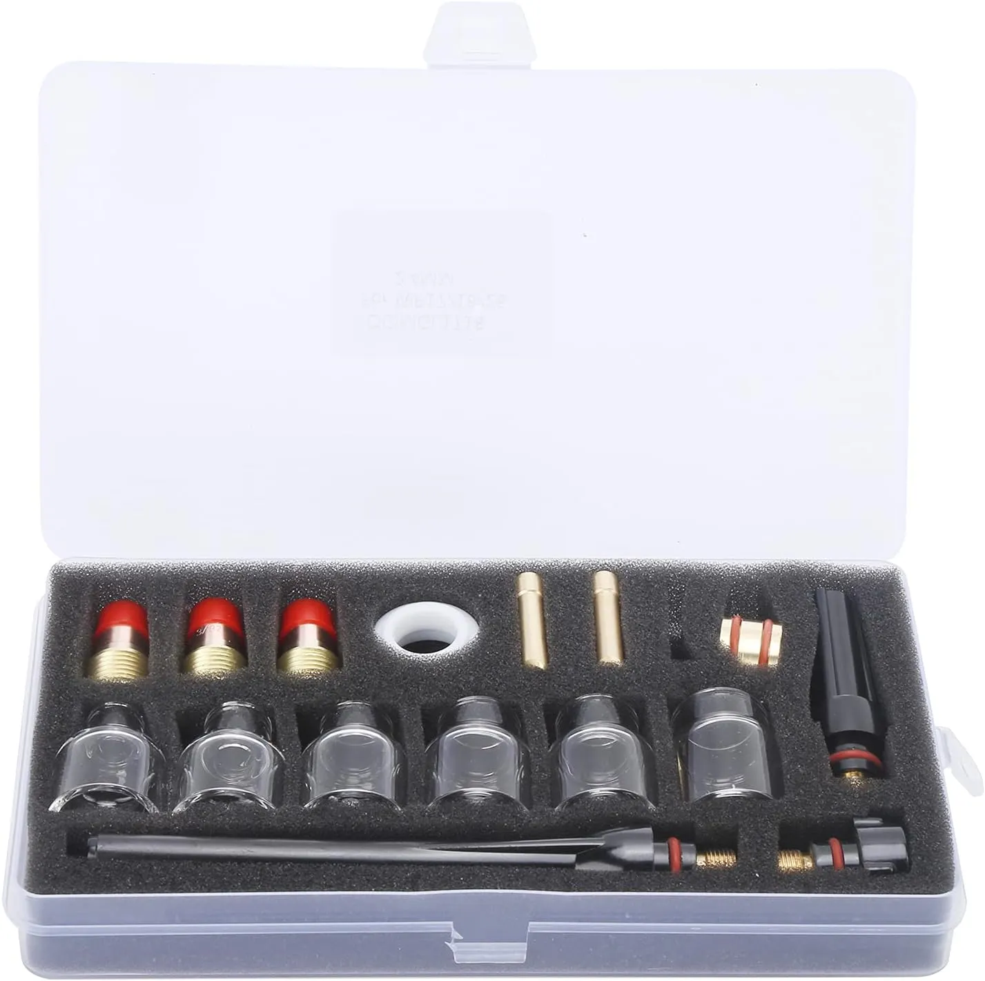 Welding Torch Accessories Kit,TIG Welding Torch Accessories Kit,Welding Glass Cup Nozzle,for WP‑17/18/27 Argon Welding Gun,OCIMGL1718,2.4