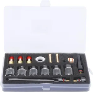 Welding Torch Accessories Kit,TIG Welding Torch Accessories Kit,Welding Glass Cup Nozzle,for WP‑17/18/27 Argon Welding Gun,OCIMGL1718,2.4