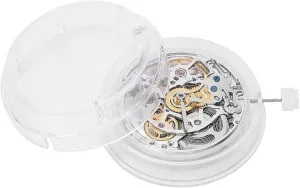 White 2824 Watch Movement Kit, Hollow Mechanical Watch Movement, Accurate Watch Part Repair Tool for Professionals