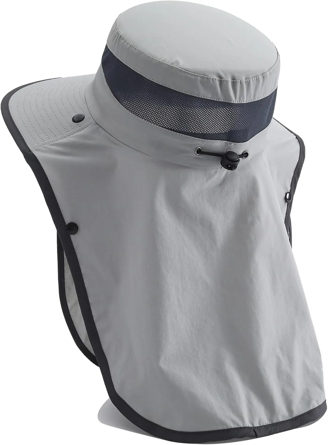 Wide Brim Sun Hat with Neck Flap Sun Protection Full Coverage Outdoor Hat for Gardening Fishing Hiking Beach Travel