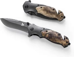Wild Wolf X50 Survival Tactical Camping Fishing Folding Hunting Knife