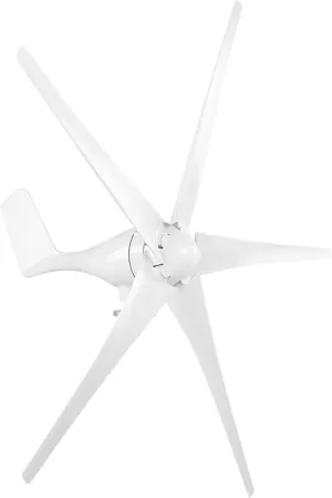 Wind Turbine Generator, 1600W 5 Blade Small Wind Turbine for Industrial Energy Equipment(48V-White),Dynamo