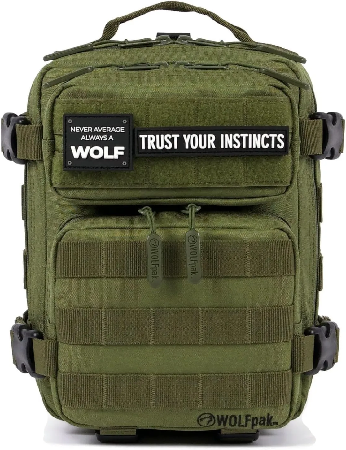 WOLFpak 9L Backpack Mini (OD Green) – 9L EDC Daypack, Compact & Water-Resistant Bag for Gym, Hiking, Commuting