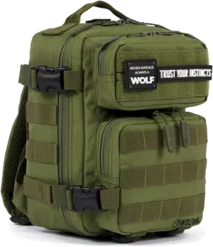 WOLFpak 9L Backpack Mini (OD Green) – 9L EDC Daypack, Compact & Water-Resistant Bag for Gym, Hiking, Commuting