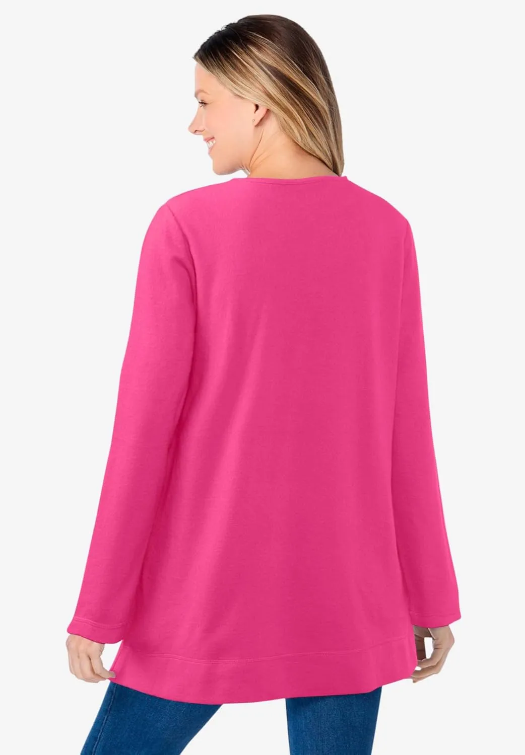 Woman Within Plus Size Sherpa Sweatshirt