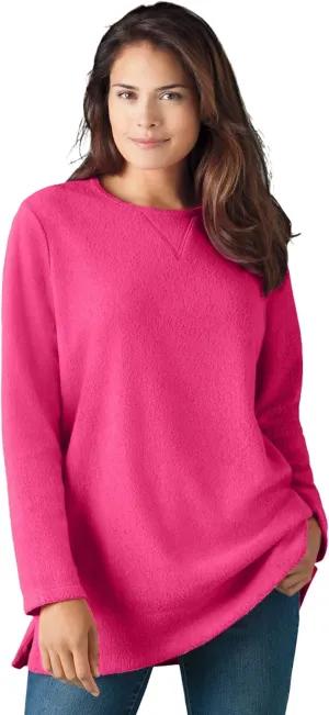 Woman Within Plus Size Sherpa Sweatshirt