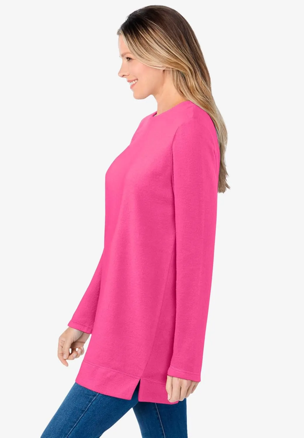 Woman Within Plus Size Sherpa Sweatshirt