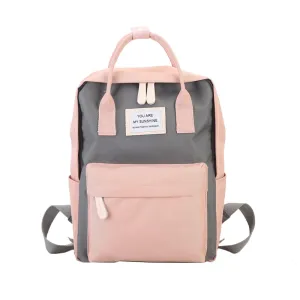 Women Canvas Backpacks Candy Color Waterproof