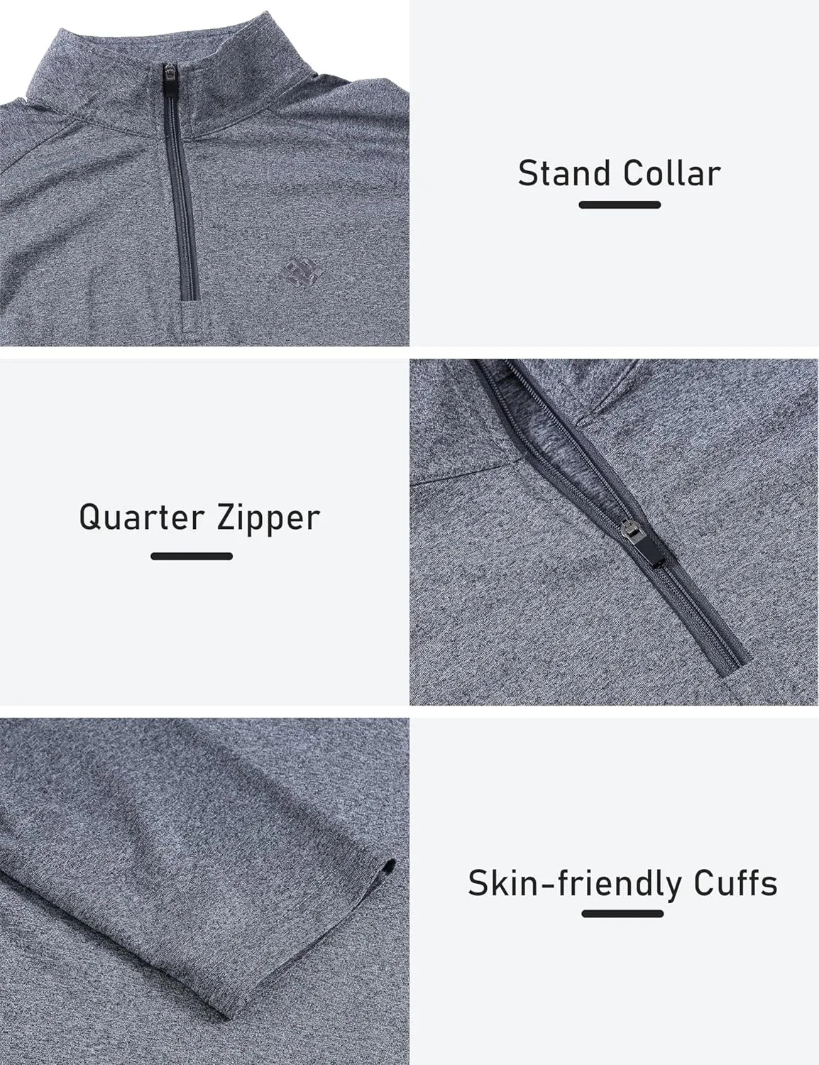 Womens 1/4 Zip Golf Shirt Long Sleeve Lightweight Golf Pullover Outdoor Athletic Tennis Polo Shirts