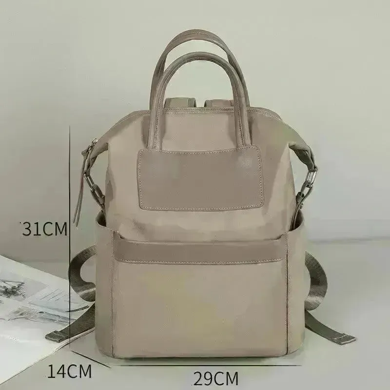 Women's Casual Backpack With Hand-hold Design Lightweight And Waterproof Commuting Travel Computer Bag Large Capacity Handbag