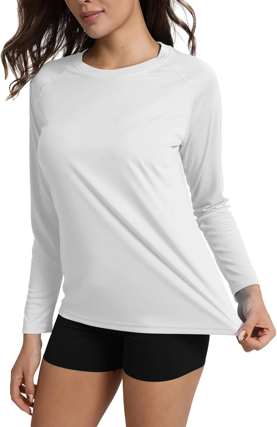 Women's UPF 50  Rash Guard Long Sleeve Sun Protection UV SPF Shirts Lightweight Swim Cool T-Shirts