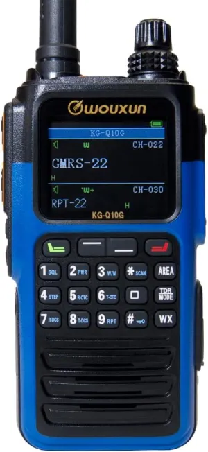 Wouxun KG-Q10G Handheld GMRS Radio (Blue)