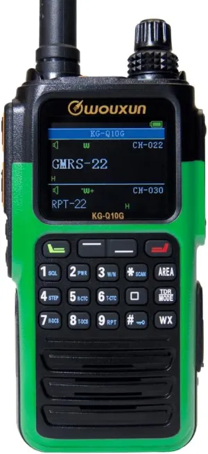Wouxun KG-Q10G Handheld GMRS Radio (Green)