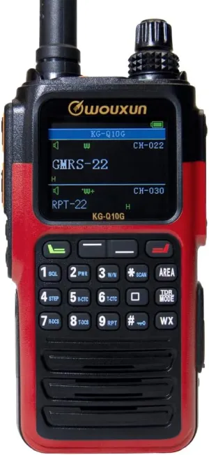 Wouxun KG-Q10G Handheld GMRS Radio (Red)