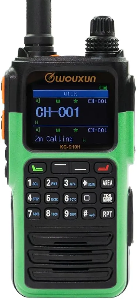Wouxun KG-Q10H Quad Band Handheld Amateur Radio (Green)