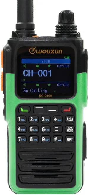 Wouxun KG-Q10H Quad Band Handheld Amateur Radio (Green)