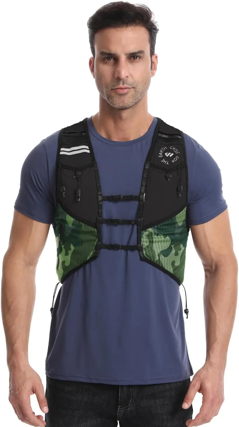 Wulibike Running Hydration Vest for Women Men,Water Backpack Lightweight Quick-Drying with Pockets for Trail Hiking Biking