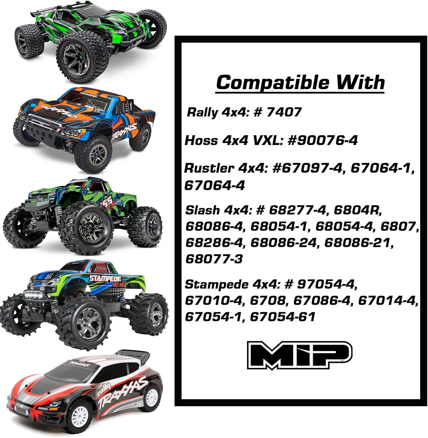 X-Duty CVD Drive Kit Front CVD Drive Shaft Heavy Duty Axis Replacement Parts Compatible with 1/10 RC Cars Traxxas Slash Rustler Stampede Hoss VXL 4X4 Platinum Ultimate Update Parts 18150