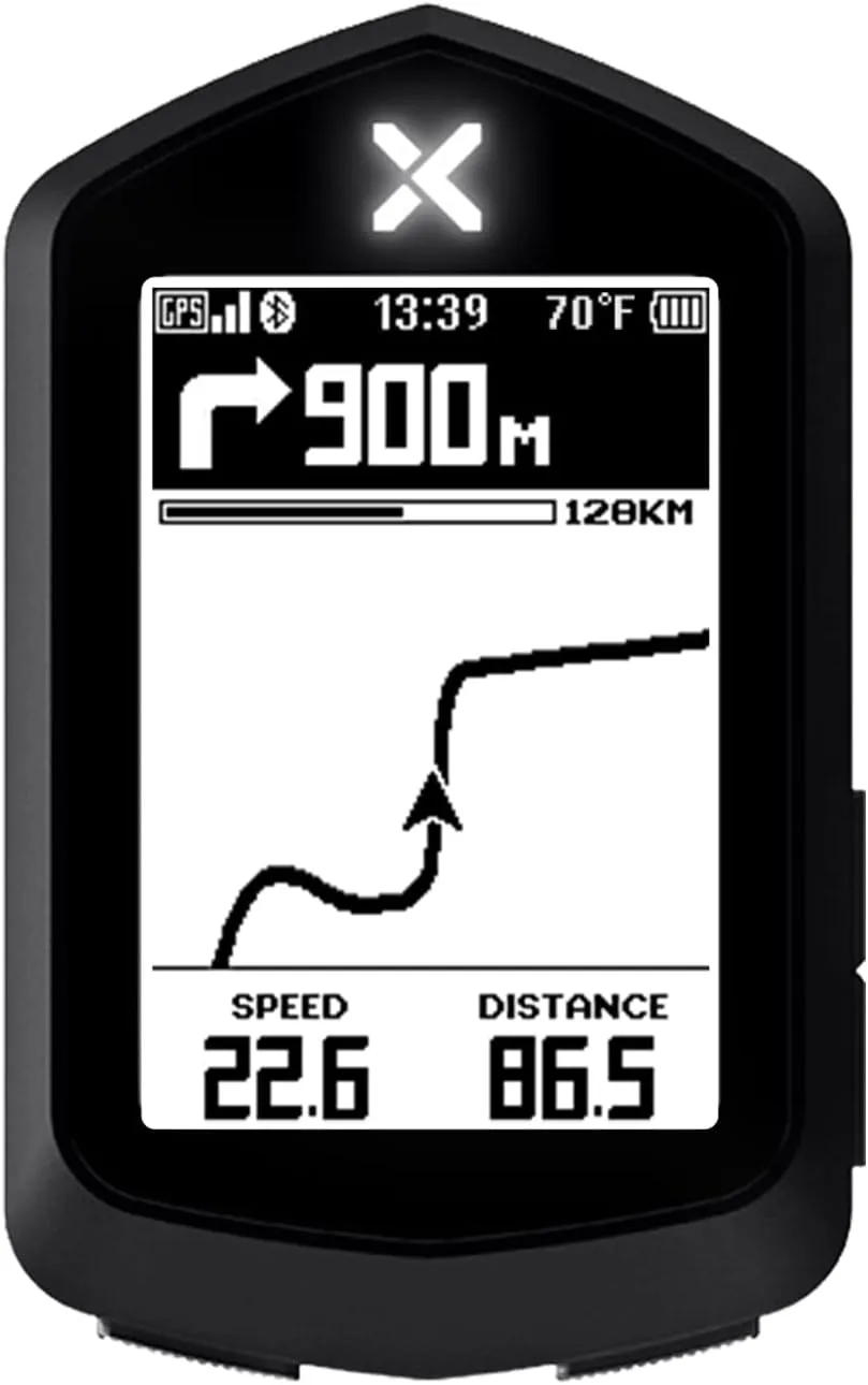 XOSS NAV Cycling Computer GPS Wireless Ant  Cycling Computer GPS with Bluetooth, IPX7 Waterproof Bicycle Speedometer Odometer with 2.4Inch LCD and Auto Backlight Fits All Bikes