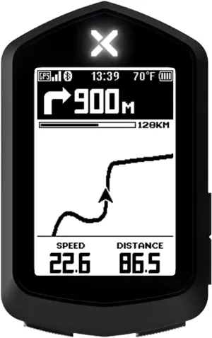 XOSS NAV Cycling Computer GPS Wireless Ant  Cycling Computer GPS with Bluetooth, IPX7 Waterproof Bicycle Speedometer Odometer with 2.4Inch LCD and Auto Backlight Fits All Bikes