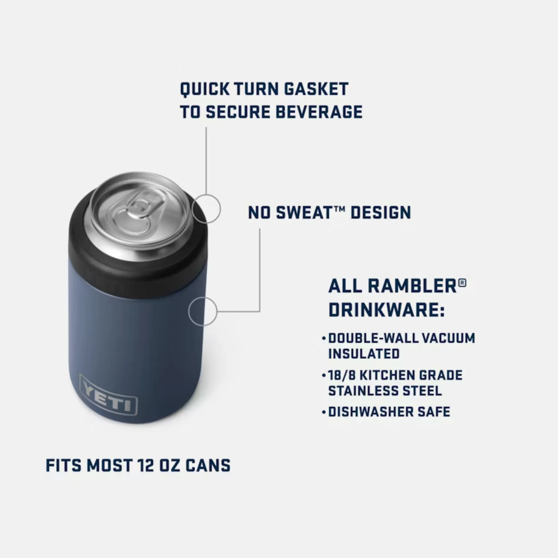 YETI Rambler 12 oz Colster® Can Cooler