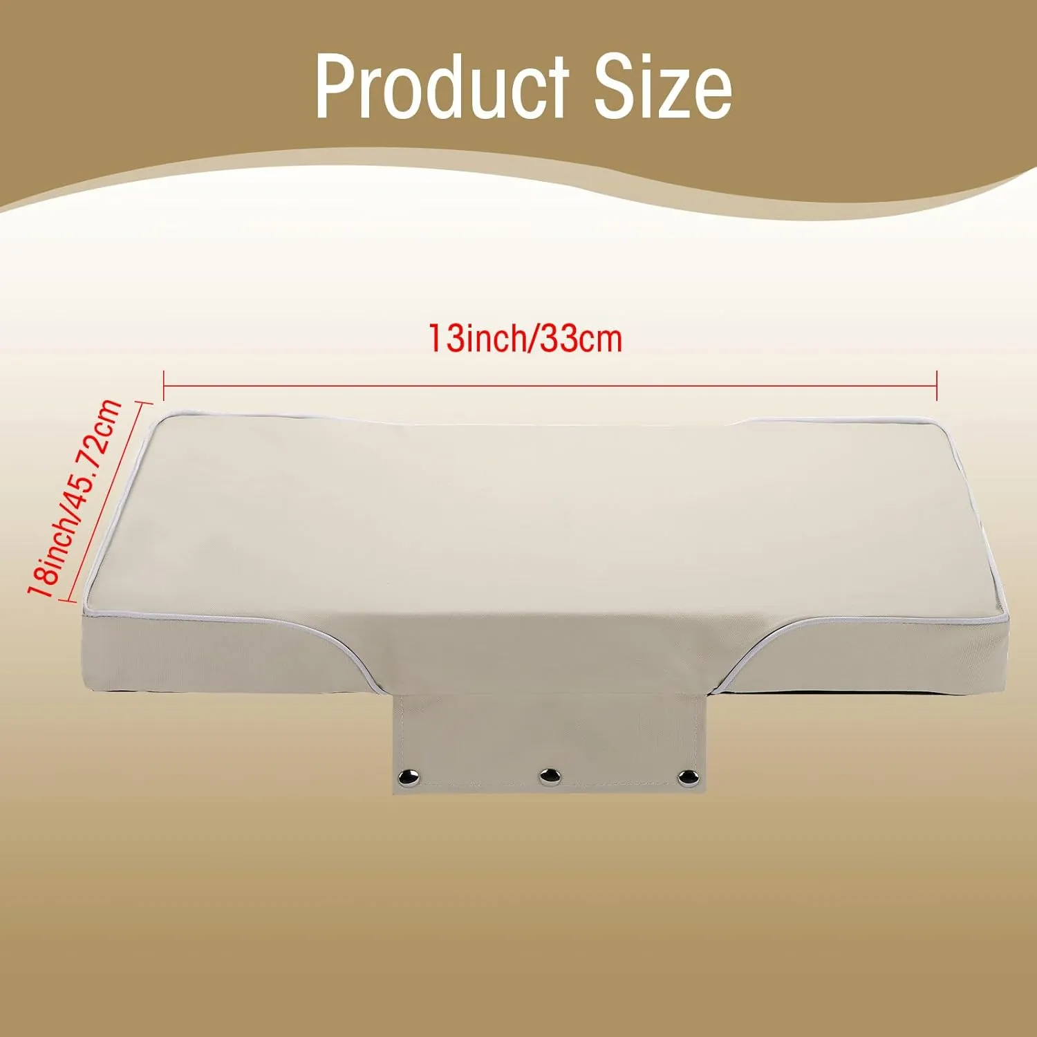 YETI Seat Cushion for Coolers (Snap-on Fitting), Made of PU Leather, Waterproof and UV-Resistant