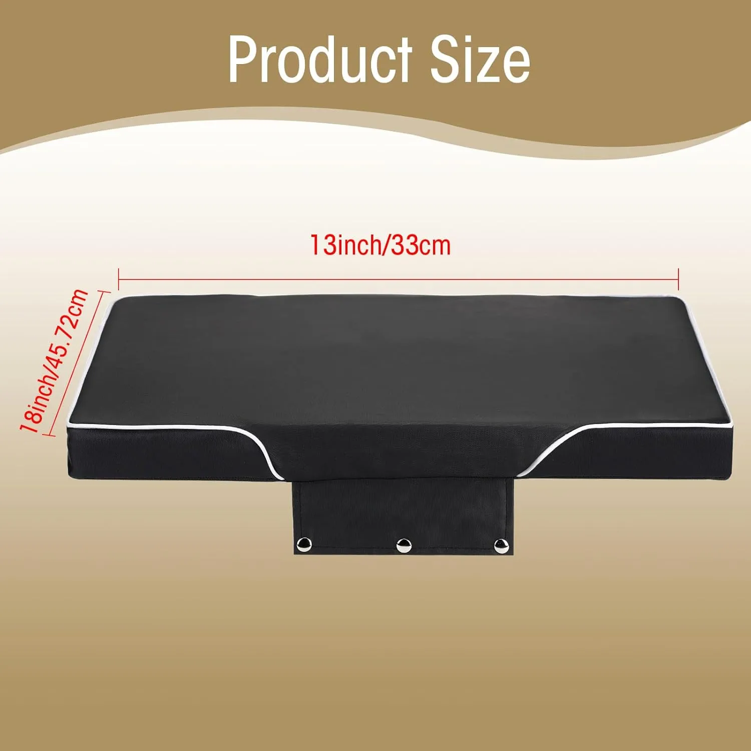 YETI Seat Cushion for Coolers (Snap-on Fitting), Made of PU Leather, Waterproof and UV-Resistant