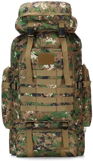Yohora Backpack for Men 70L Hiking Daypack Waterproof Travel Backpack Outdoor Assault Pack Lightweight Molle Bag