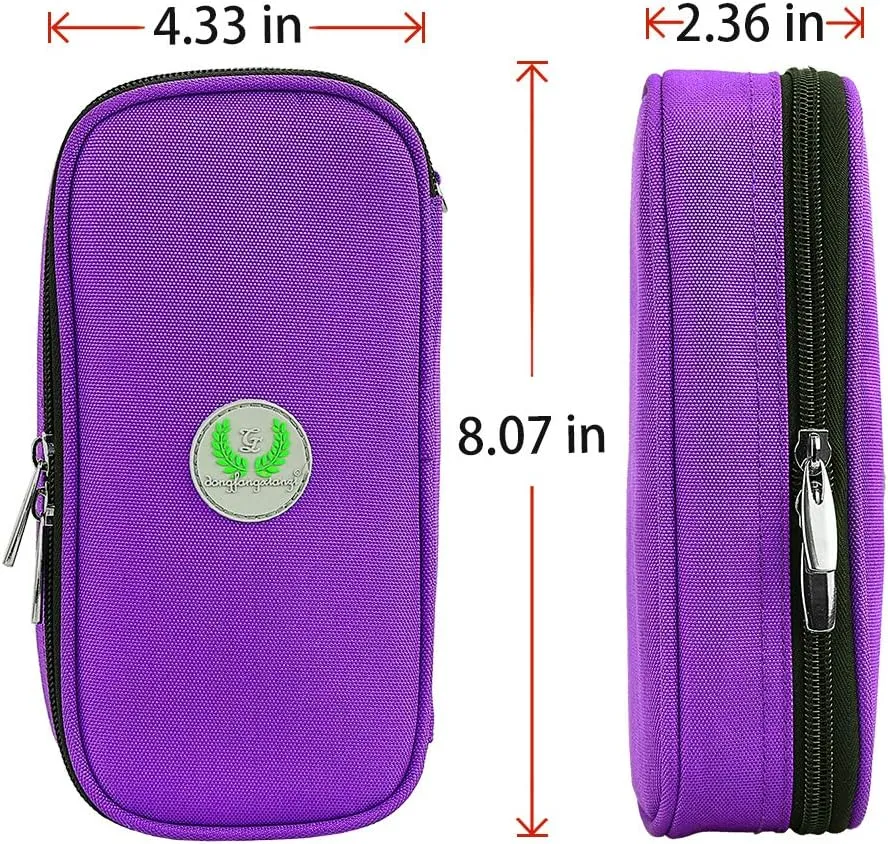 YOUSHARES Insulin Cooler Travel Case - Medication Diabetic Insulated Organizer Portable Cooling Bag for Insulin Pen and Diabetic Supplies with 2 Cooler Ice Pack