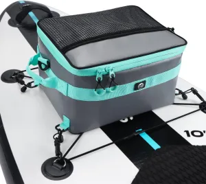 YVLEEN Waterproof Paddle Board Cooler, SUP Cooler Durable PVC Material Paddle Board Deck Bag with Mesh Top Pocket, Adjustable Straps, Super Capacity for Stand-Up Paddleboard and Kayak Accessories