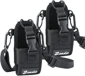 Zeadio Versatile Pouch Case Holder for GPS Phone Two Way Radio ZNC-D, Pack of 2