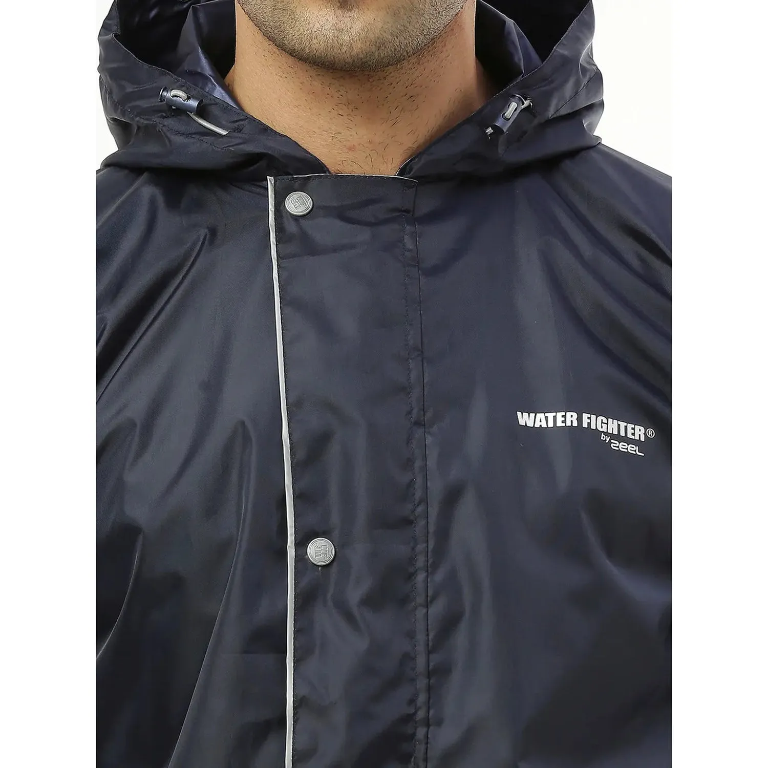 Zeel WF1021 Men’s Waterproof Rain Suit Set – Lightweight Raincoat Jacket & Pant for Monsoon Protection