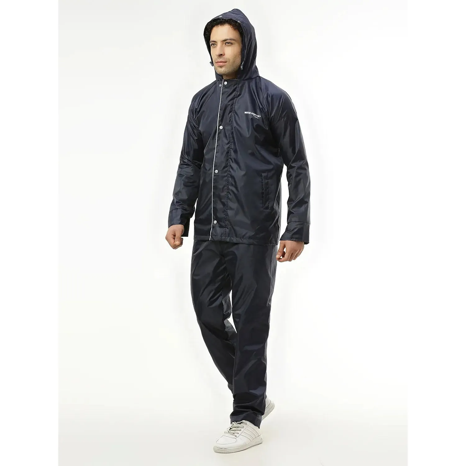 Zeel WF1021 Men’s Waterproof Rain Suit Set – Lightweight Raincoat Jacket & Pant for Monsoon Protection