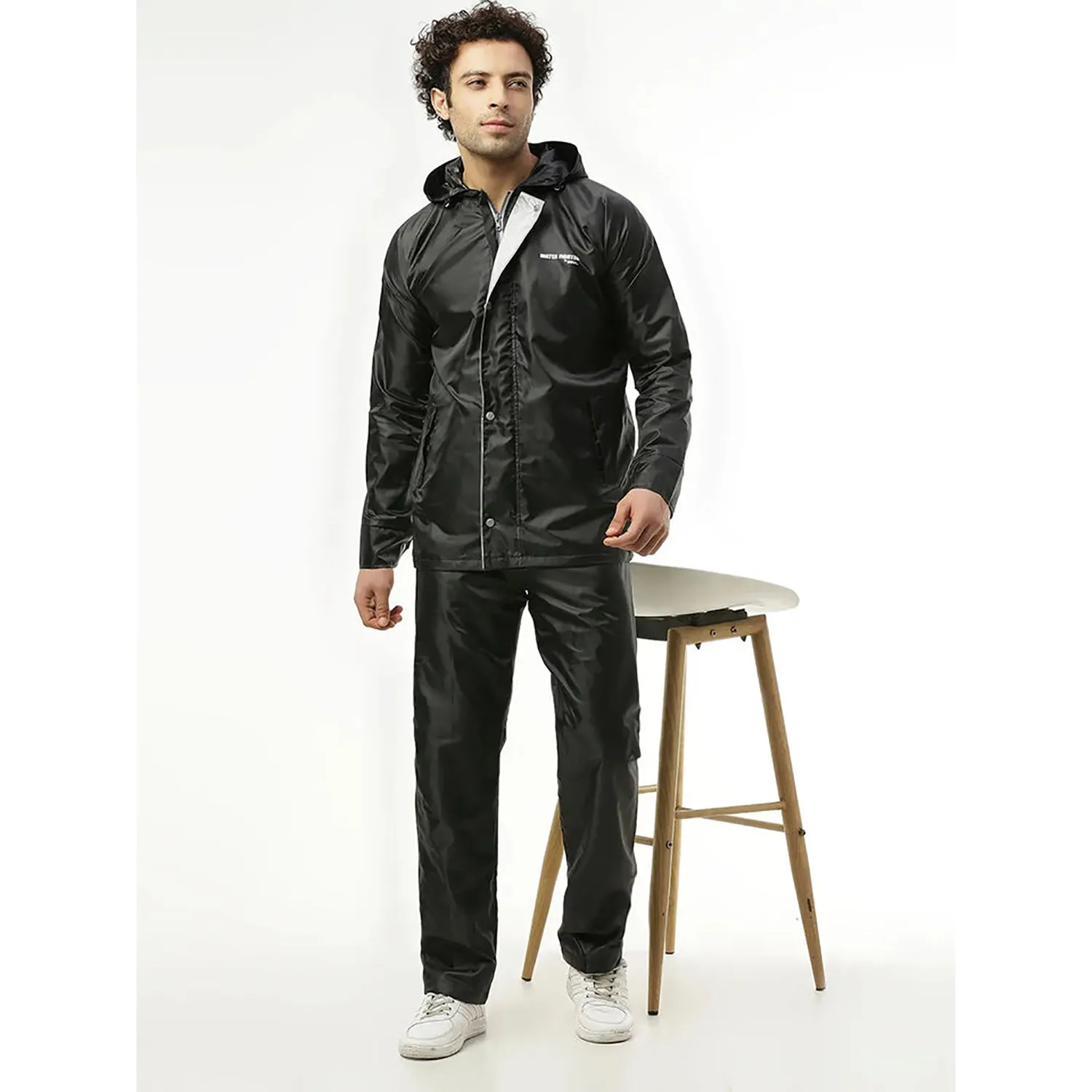 Zeel WF1021 Men’s Waterproof Rain Suit Set – Lightweight Raincoat Jacket & Pant for Monsoon Protection