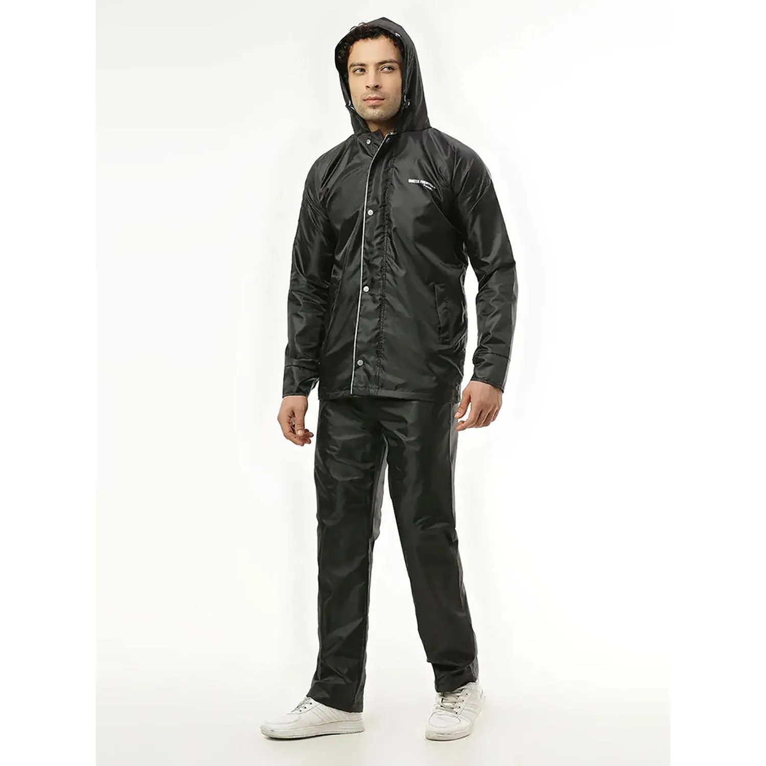 Zeel WF1021 Men’s Waterproof Rain Suit Set – Lightweight Raincoat Jacket & Pant for Monsoon Protection