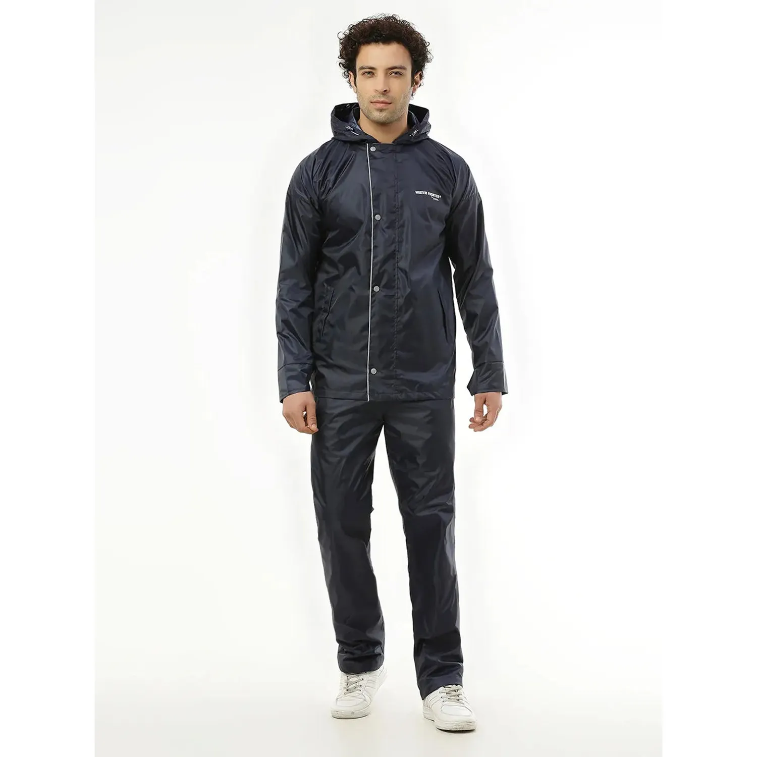 Zeel WF1021 Men’s Waterproof Rain Suit Set – Lightweight Raincoat Jacket & Pant for Monsoon Protection