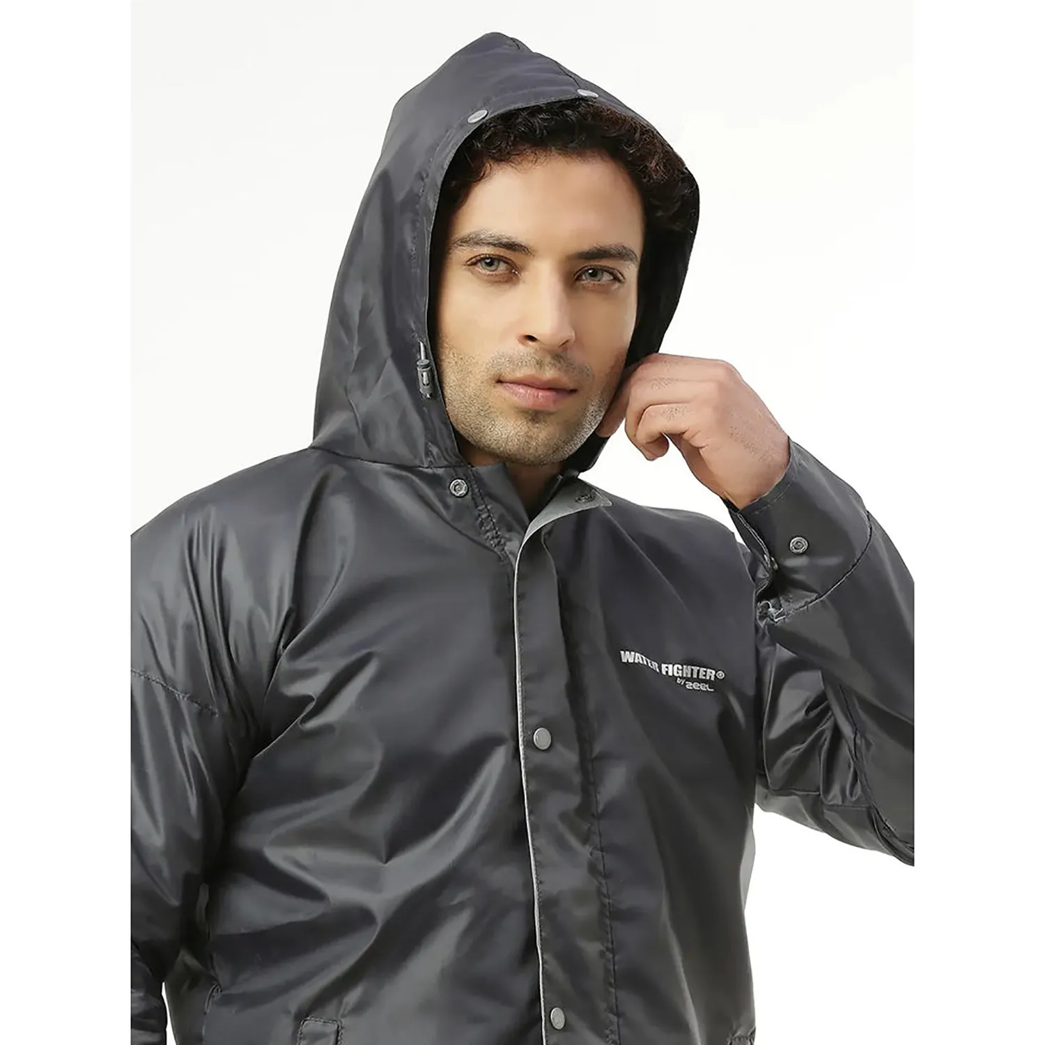 Zeel WF1021 Men’s Waterproof Rain Suit Set – Lightweight Raincoat Jacket & Pant for Monsoon Protection