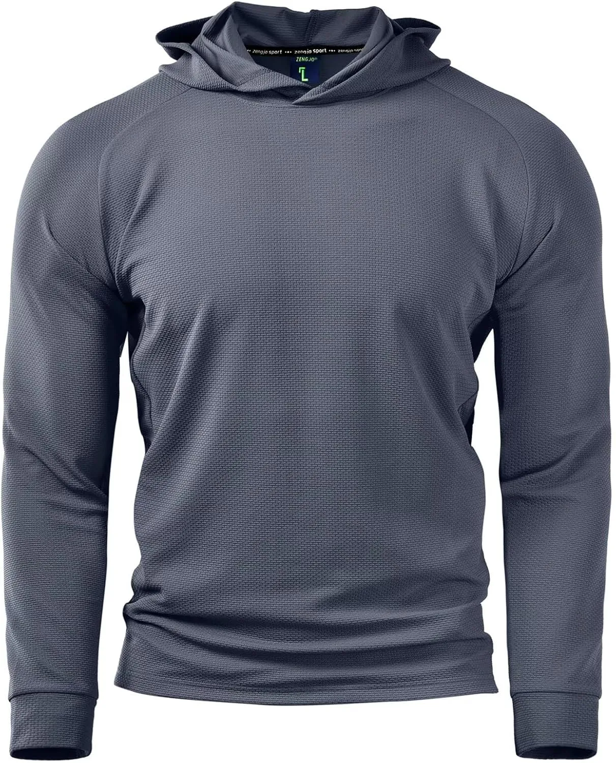 Zengjo Mens Pullover Hoodie Athletic Lightweight Hooded Workout Sweatshirt Moisture Wicking